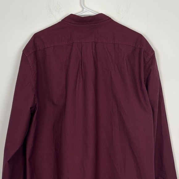 Men’s J Crew Factory Burgundy Garment Dyed Oxford Shirt. Size XXL. NWT - Picture 8 of 12